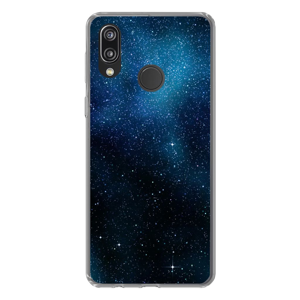 MuchoWow Handyhülle Schutzhülle Hülle für Huawei P20 Lite (2020) Galaxie - Nacht - Galaxie - Jungen - Mädchen - Kinder Silikon Softcase Hand...