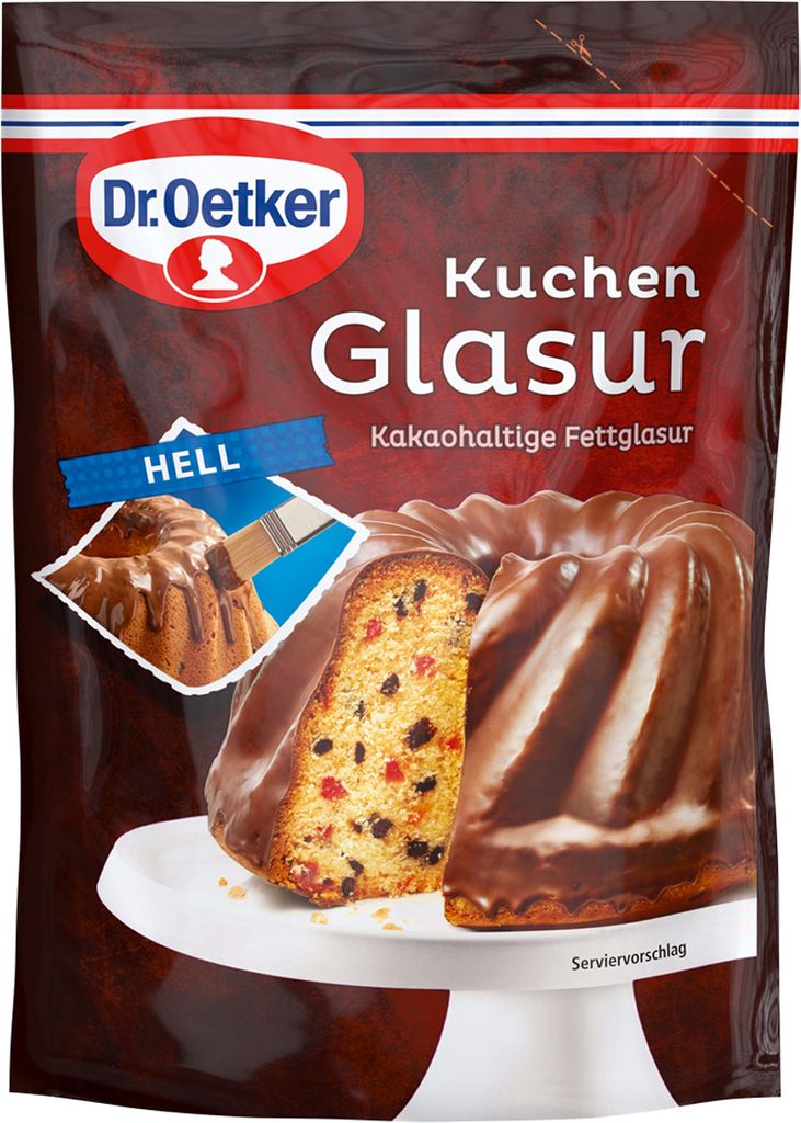 Oetker Kuchenglasur hell 0,15 Kg Produktbild 