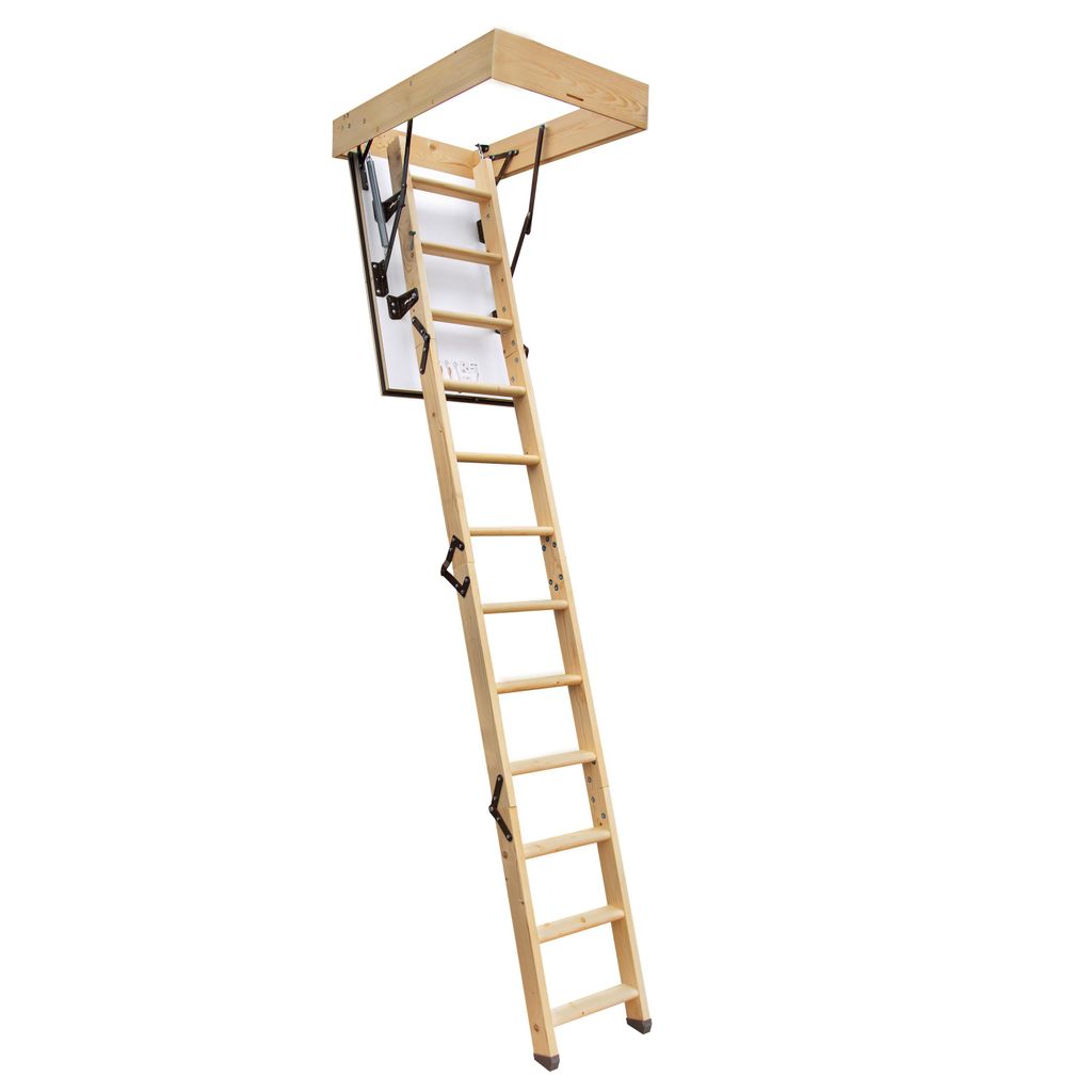 4Step Bodentreppe Gedämmt GREENLINE Dachbodentreppe 90x55 cm 35mm 1,2W/m2K