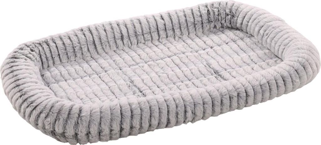 Flamingo Hundekissen Stella rechteckig flach grau/weiß Produktbild 