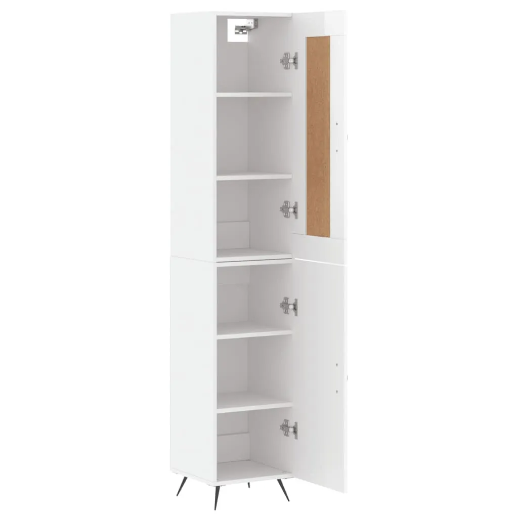 Armadio Ufficio/Casa Bianco Lucido 180cm | vidaXL Highboard Verticale - 4