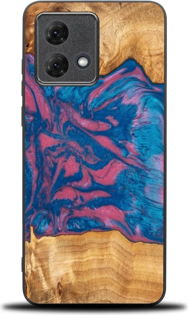 Cover Motorola G84 5G Legno Resina Vegas - Protezione Bewood Unique