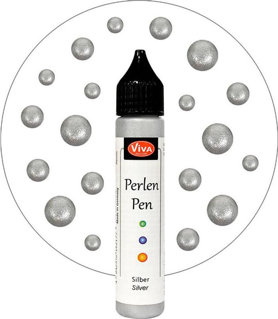 Viva Decor 116290201 ViVA DECOR Perlen Pen, 28 ml, argento Immagine del prodotto 