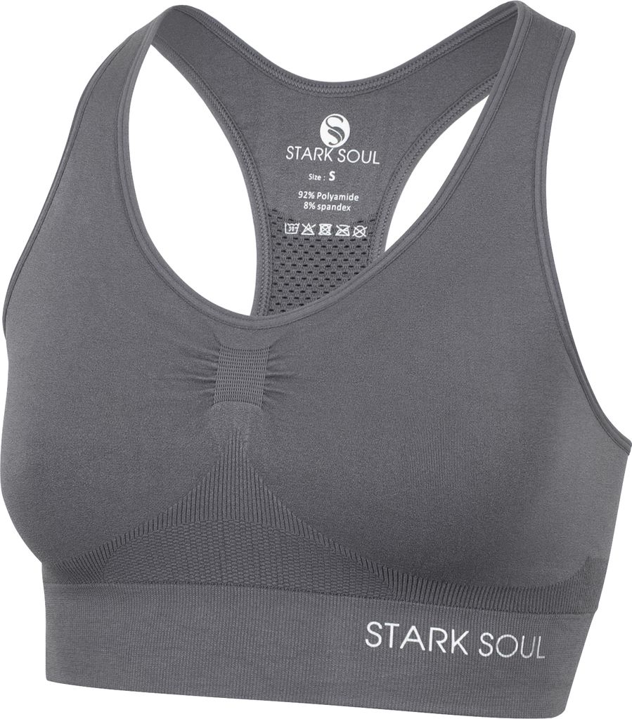 Stark Soul Seamless Light Sports Bra - Sport BH L grau