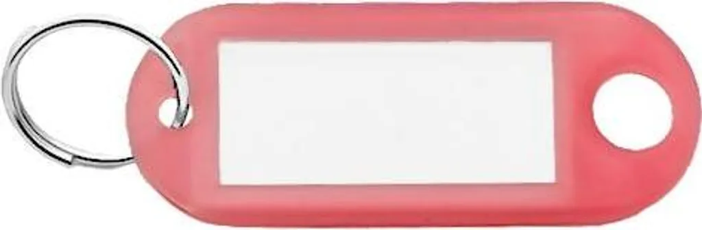 100 Portachiavi Scrivibili CombiCraft Rosa 55x22mm - Organizzazione Top