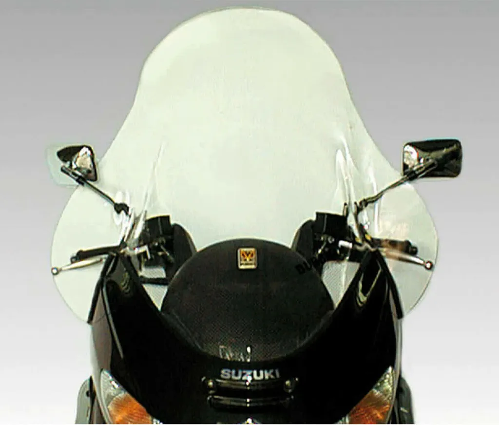 Pare-brise ISOTTA 770x770mm anti-turbulences pour Suzuki avec fixations