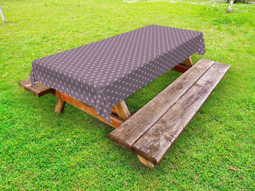 Tovaglia San Valentino Outdoor ABAKUHAUS 145x305 Design Cuori Rosa