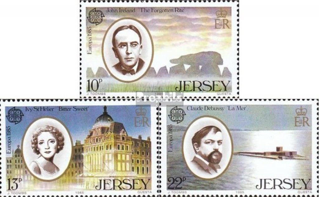Briefmarken GB - Jersey 1985 Mi 347-349 (kompl.Ausg.) postfrisch Europa