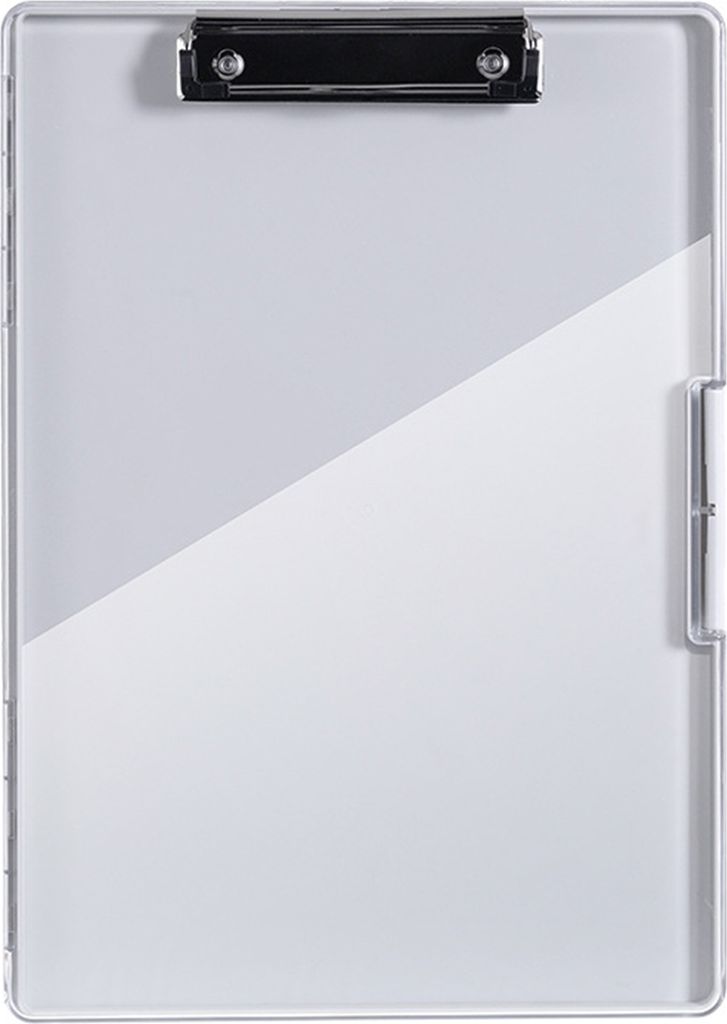 Klemmbrett fürs Büro, stabil, doppellagig, mit seitlicher Öffnung, sicheren Verschlüssen, fasst über 300 Blätter, mit Stiftetui, Klemmbrett f...