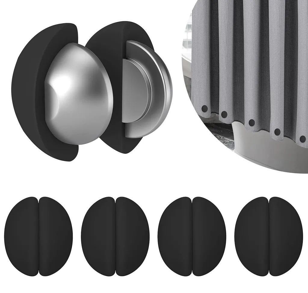 Aimants pour rideau de douche inox et silicone lestage haute densité
