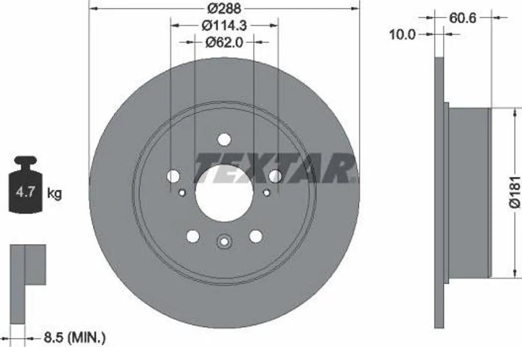 Disque de frein 4243133080 - Stop aux vibrations sur RX avec Textar