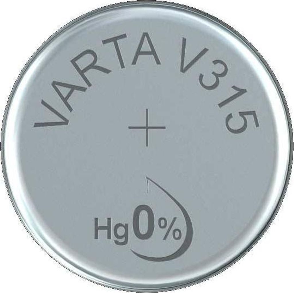 Varta V315, tlenek krzemu (S), 1,55 V, 20 mAh, 7,9 mm, 7,9 Zdjęcie produktu 