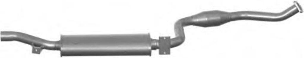 VEGAZ VOS-109 Mittelschalldämpfer Schalldämpfer für VOLVO V40 Kombi (645) S40 I (644)