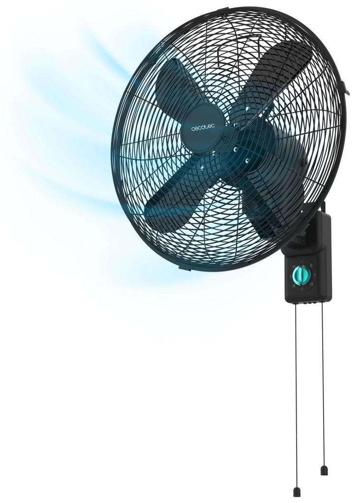 Cecotec 08653, Haushalts-Lamellenlüfter, Schwarz, Wand, 45 Produktbild 