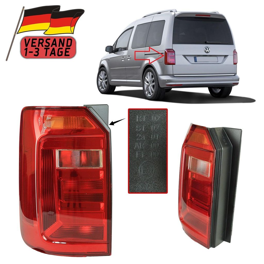 Per VW Caddy 2015-2019 Fanale posteriore Fanale posteriore Immagine del prodotto 