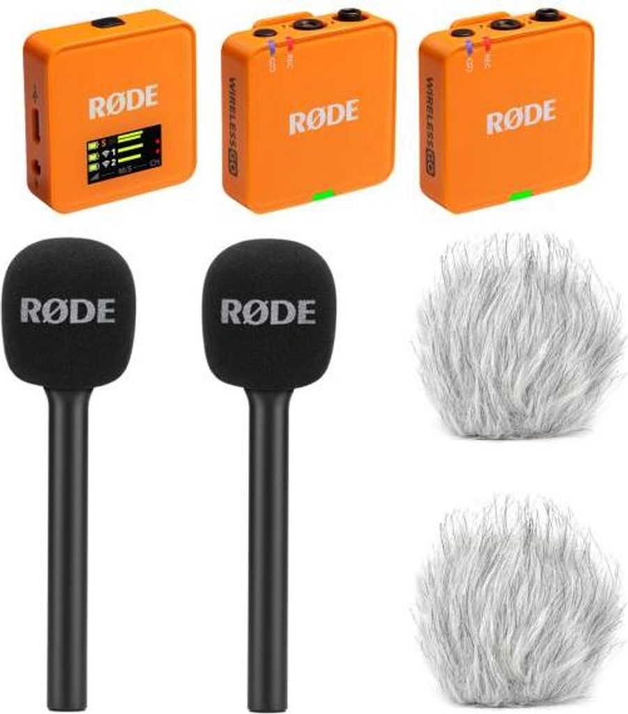 Rode Mikrofon-Funksystem Wireless GO Gen 3 Orange Interview Set 2