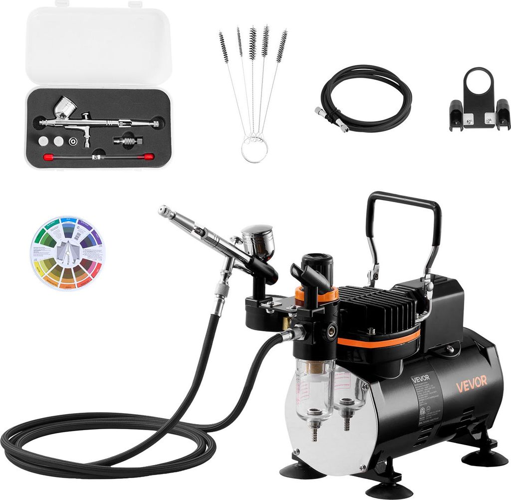 Kit aérographe VEVOR 1/6 PS avec compresseur d'air & Image du produit 