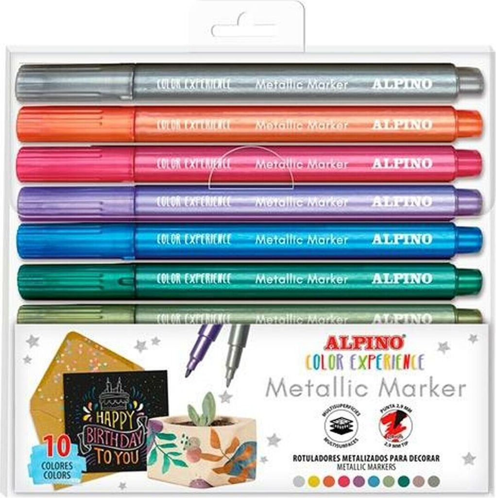 Alpino AR001086, 10 Stück(e), Gemischte Farben, Mehrfarbig, 2,9 mm, Tinte auf Wasserbasis