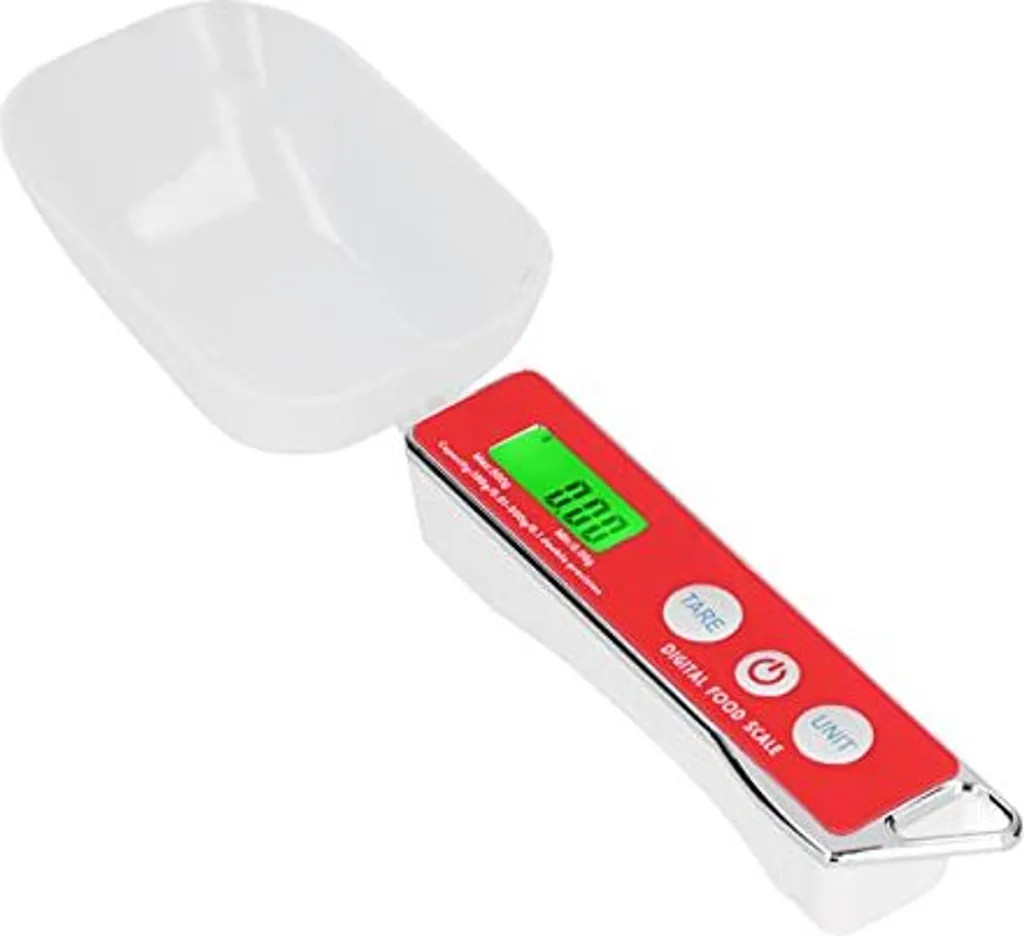 Bilancia Digitale per Farina e Dolci 500g | Precisione 0,1g Rosso Cucina