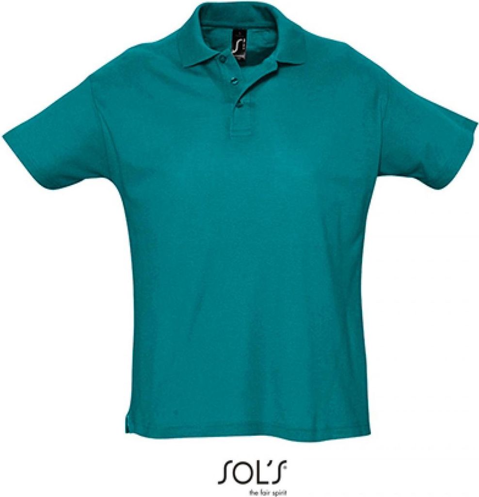 SOLs 11342 | Herren Summer Poloshirt II Seitenschlitze - Farbe: Duck Blue - Größe: XS