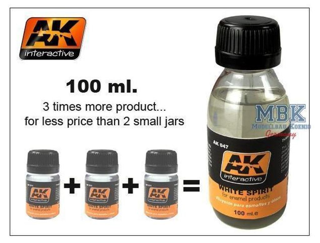 AK Interactive S.L. AK-047 White Spirit 100ml Produktbild 
