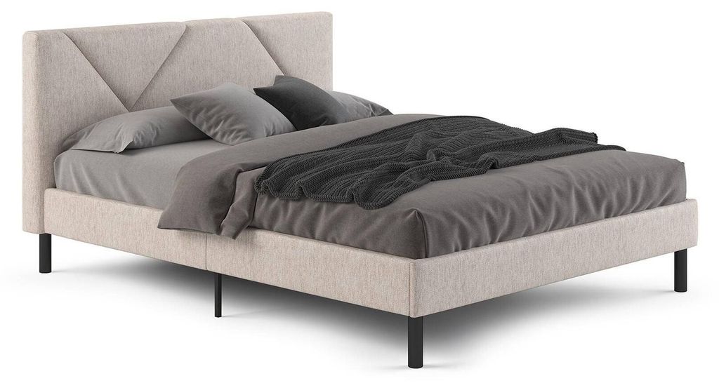 Dmora Ehebett Morpheus Beige, Matratzenmaß 160x190 cm Produktbild 