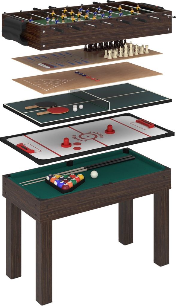 anaterra® Multigame Spieltisch - 9 in 1, Billard, Hockey, Produktbild