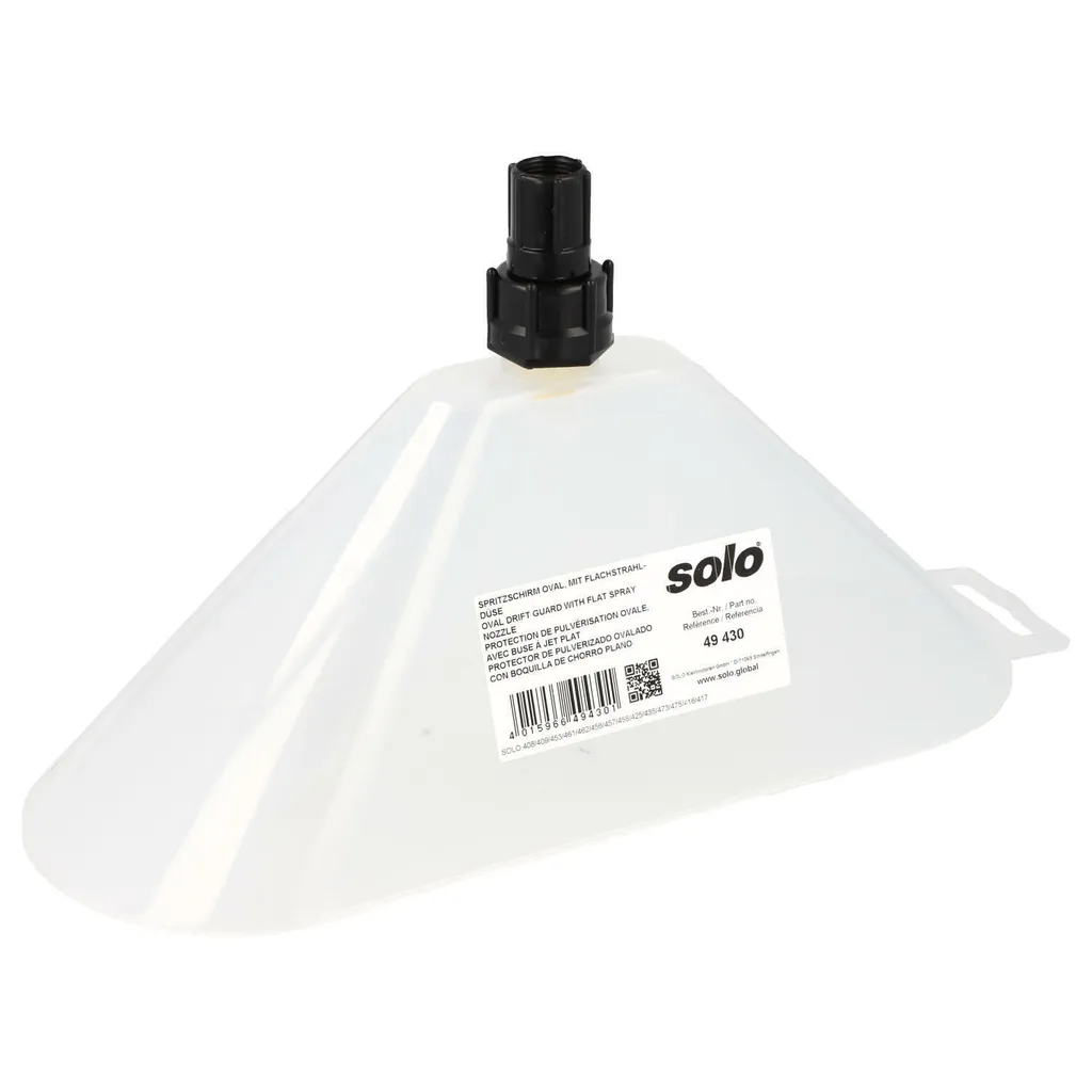 Accessoire SOLO avec buse à jet plat et écran ovale anti-dérive efficace