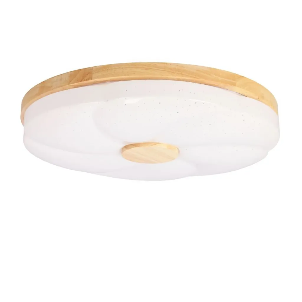 Lampe de plafond LED design bois 39 cm - Éclairage intérieur FIORINO 24W