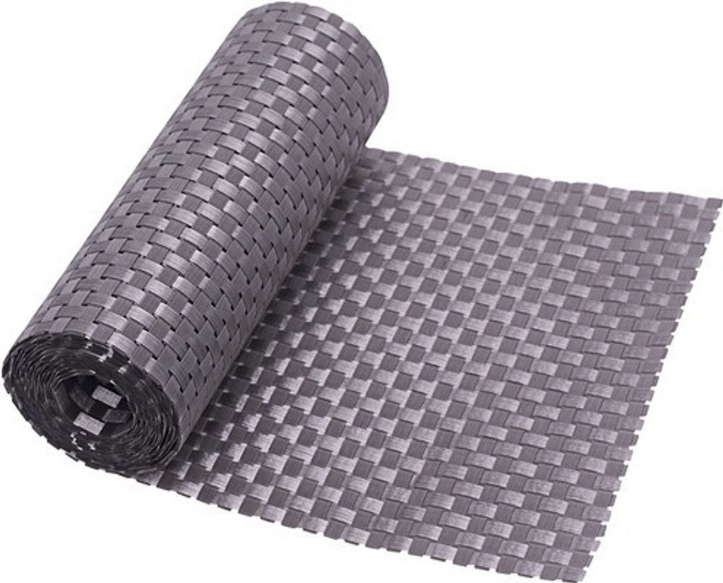 Sichtschutzstreifen videx Rattan 19 x 200 cm platinfarben