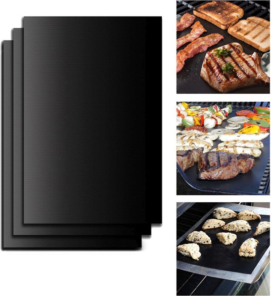 BBQ Grillmatten 50x40 cm mit Antihaft Teflon Beschichtung Produktbild 