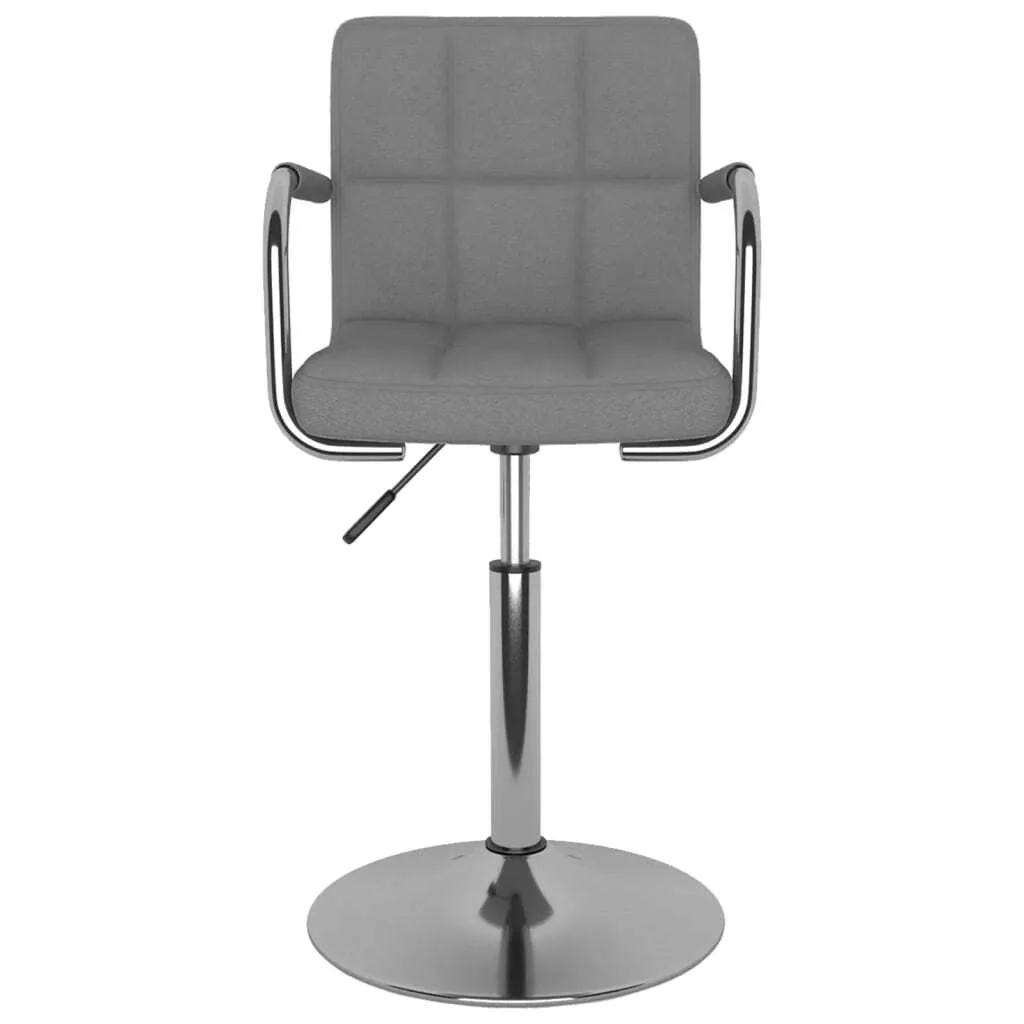 Sedia SYFAX™ Girevole Grigio Chiaro: Eleganza Tessile per il Living