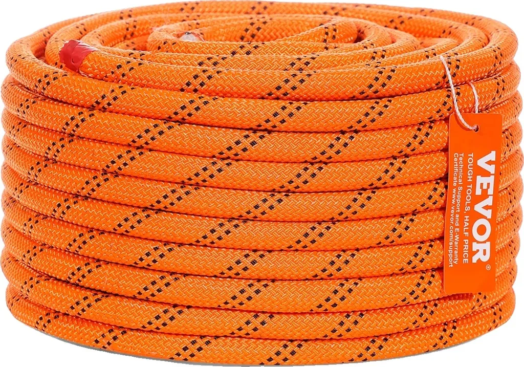 Corde Polyester Double Tresse 0,5" Anti-Torsion VEVOR Haute Visibilité
