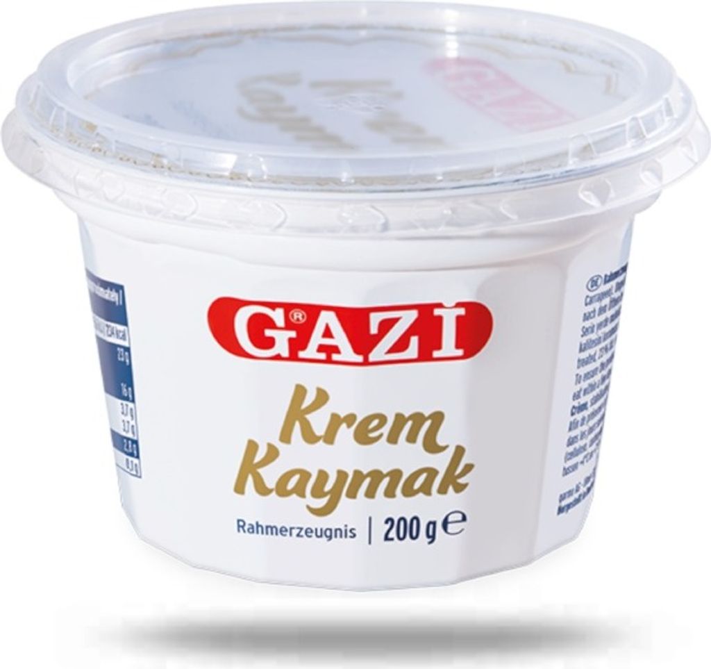 Gazi Krem Kaymak 6x 200g Rahmerzeugnis Rahm Schichtsahne 23% Fett aus Kuhmilch