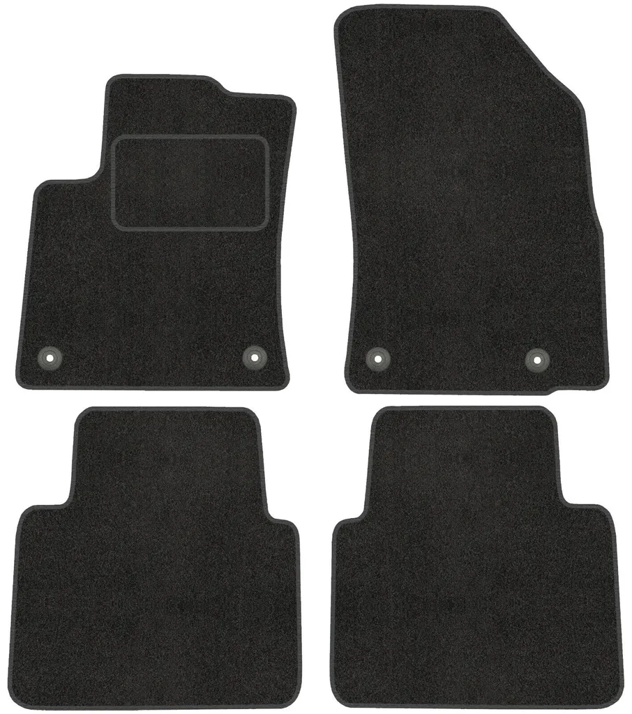 MOTOS Basic Tappetini auto Velours per auto destinato a Citroen C3 Aircross dal 2017 - Basic, Materiale, Rosso tappetino auto - Provate un nuovo comfort di guida con un set di tappetini
