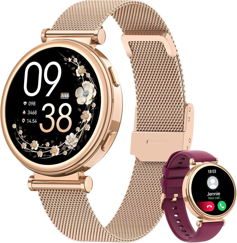 Smartwatch Damen 1,27" HD Touchscreen, Telefonfunktion, Produktbild 