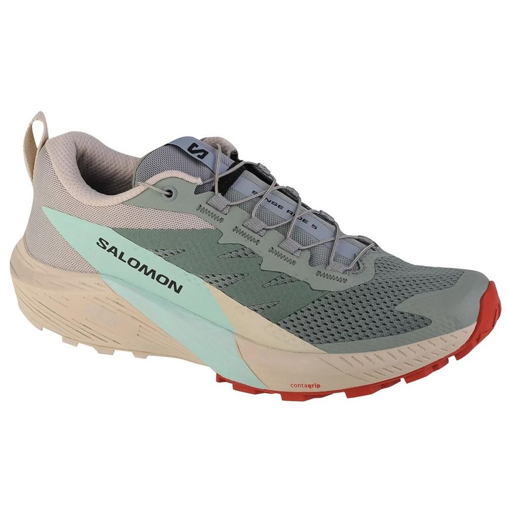 Salomon SENSE RIDE 5 W Lily Pad/Rainy Day/Bleached Aqua 4.5