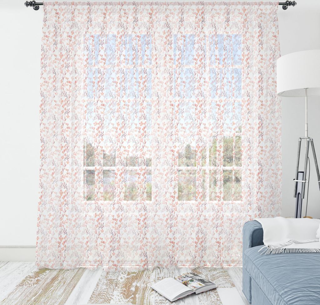 ABAKUHAUS Blumen Wandteppich, Peachy Feminine Thema 70er Jahre Retro Blumen Naive Natural Look Wiederholungs-Muster, Wohnzimmer Schlafzimmer seidi...