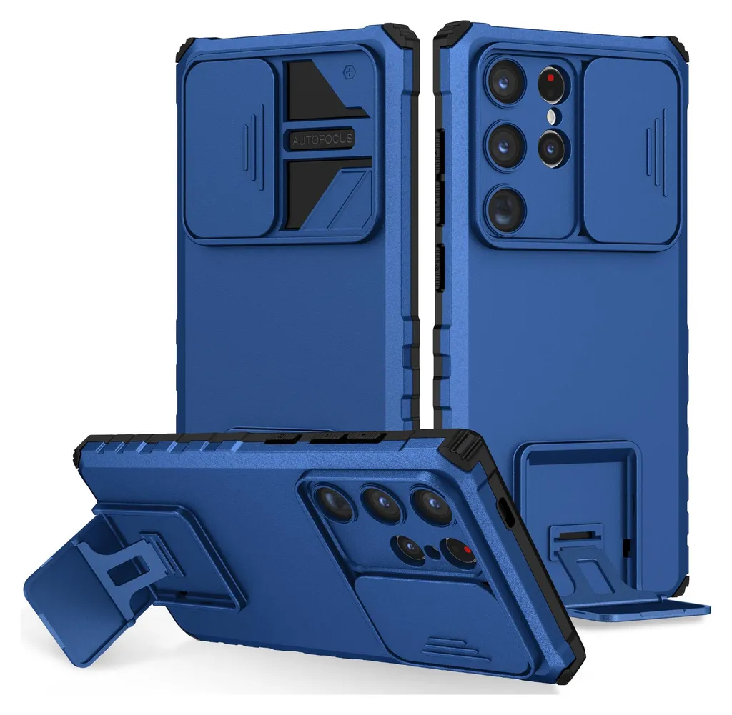 Recensione Cover S24 Ultra Rugged Blu - Militare con Kickstand