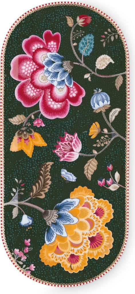 PIP STUDIO Fantasy Green Kuchenplatte 33x15,5cm Produktbild 