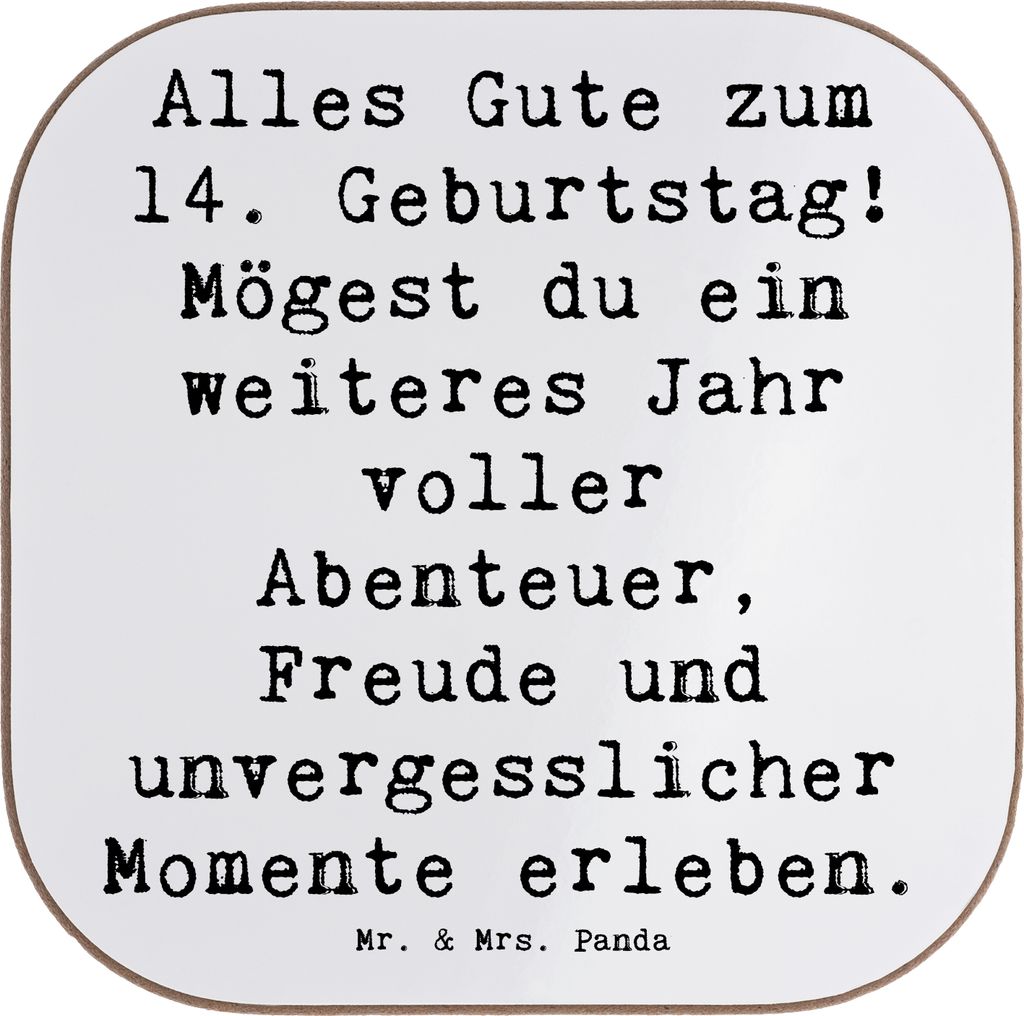 Mr. & Mrs. Panda Untersetzer für Gläser Spruch 14. Produktbild 
