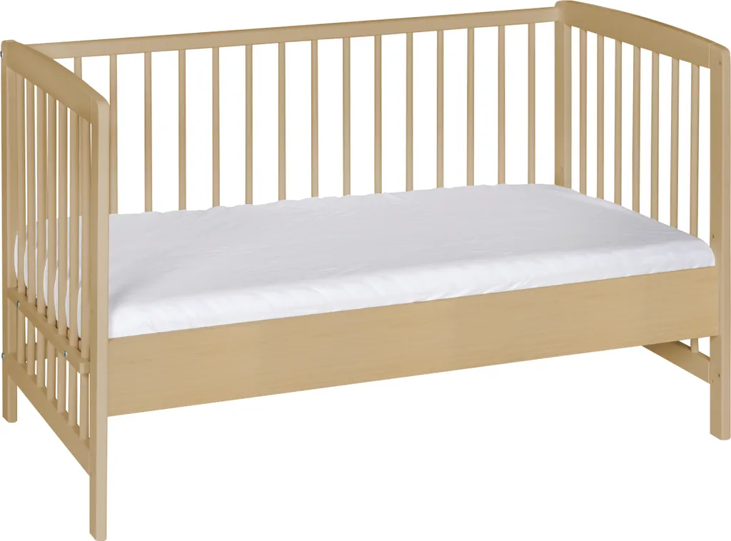 Lit d'appoint Schardt Micky avec sommier à lattes 60x120 vernis naturel