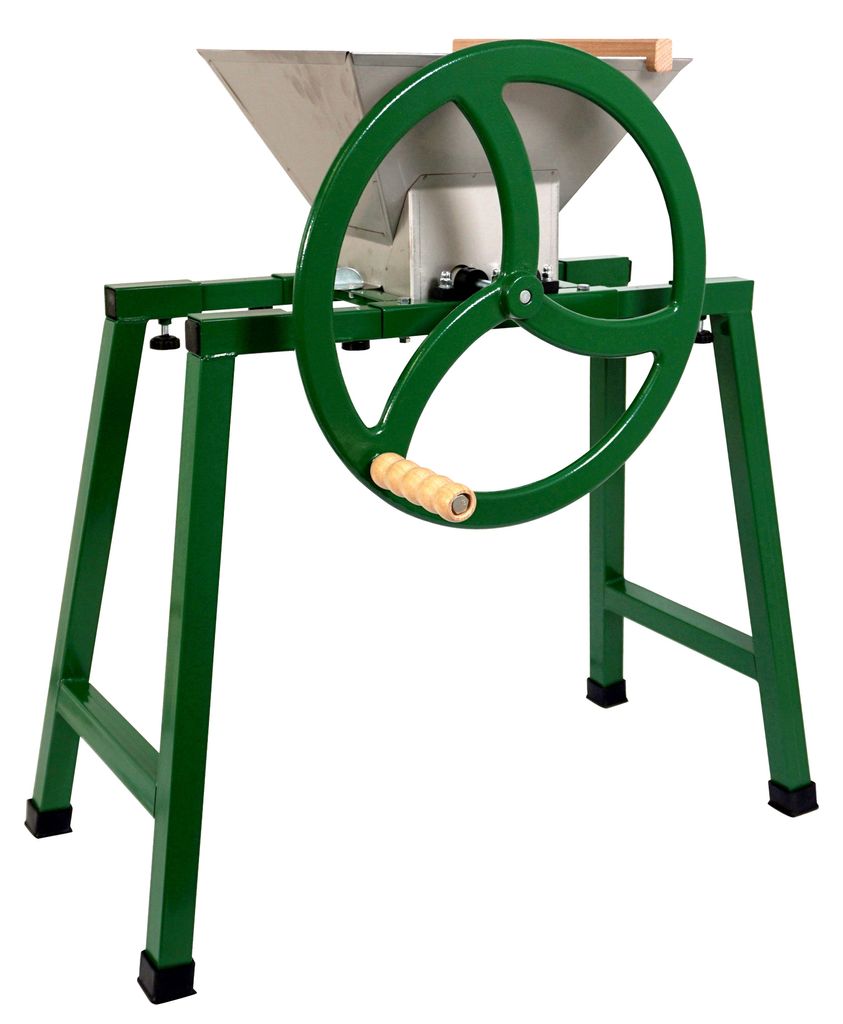 Obstmühle 7 ltr. mit Edelstahltrichter und Fußgestell Produktbild 