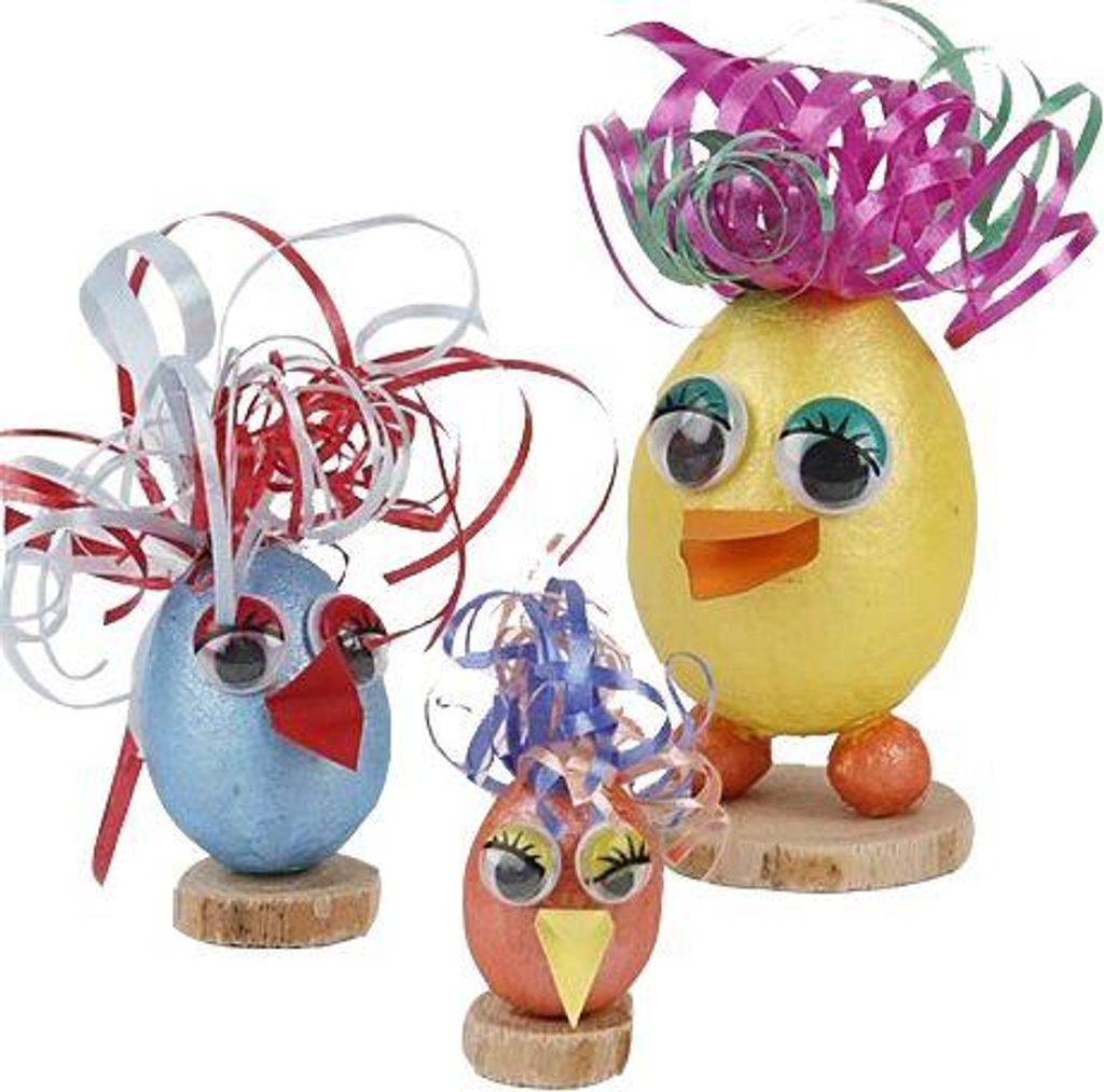 Creativ Company 54150, Weiß, Baumwolle, Eier, 200 Stück(e)