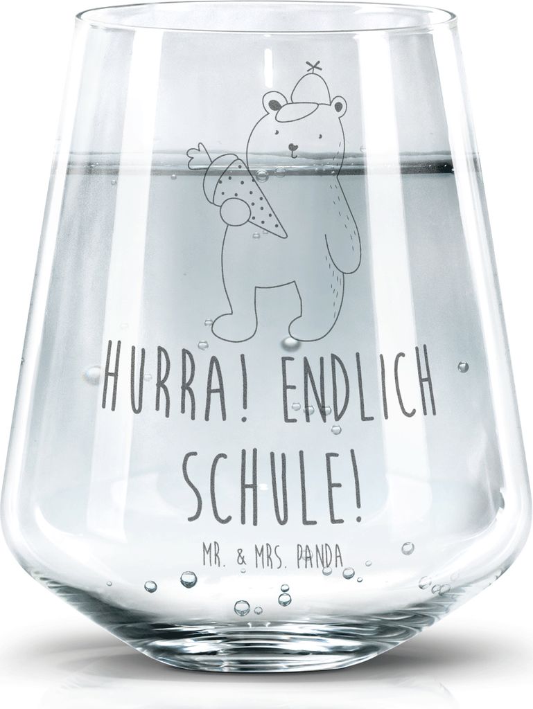 Mr. & Mrs. Panda Glas Bär Schultüte - Transparent - Produktbild 