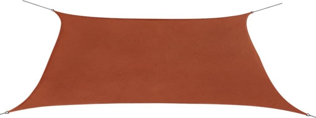 Sonnensegel Oxford-Gewebe Rechteckig 2x4 m Terrakotta-Rot