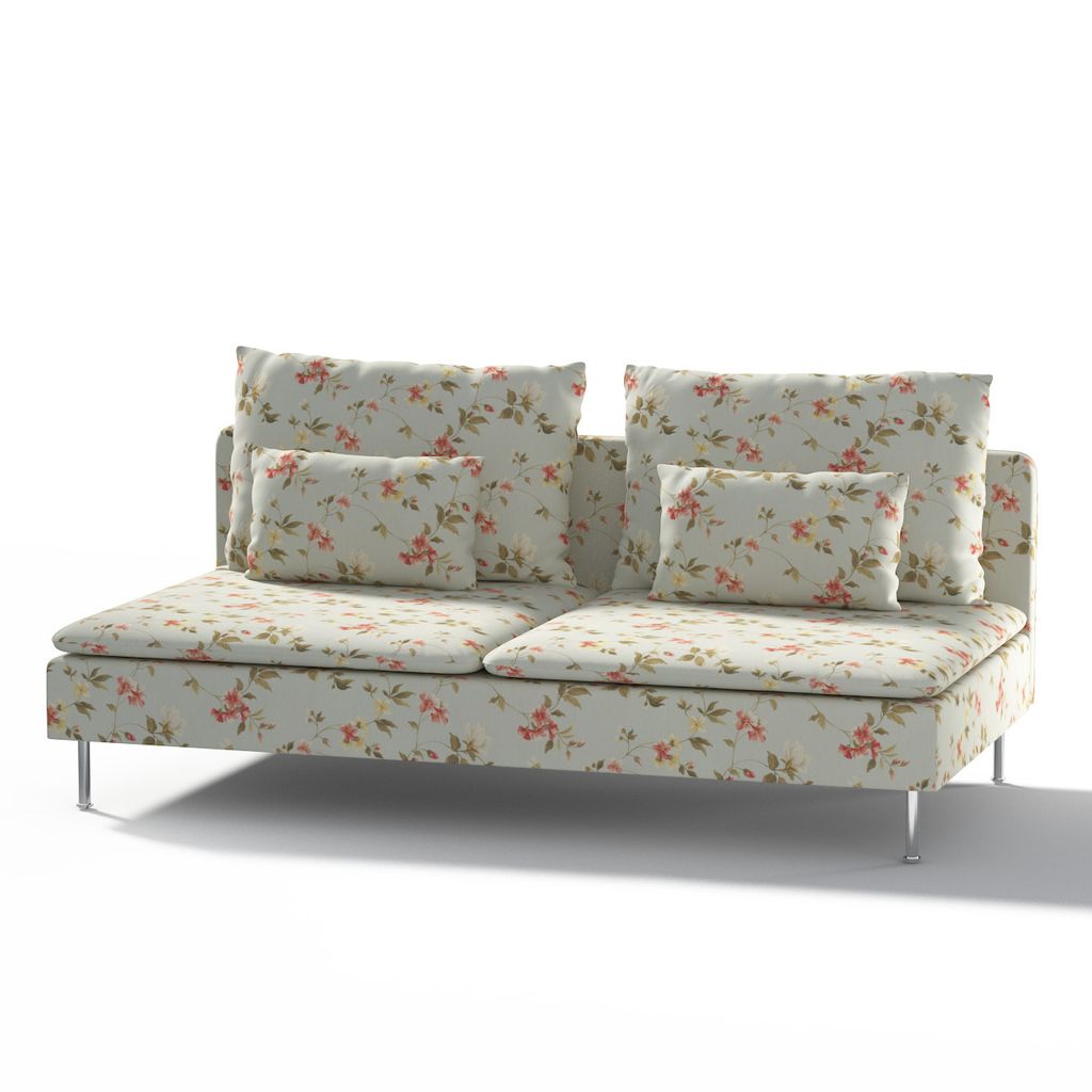 Dekoria Bezug für Söderhamn Sitzelement 3, blau-rosa, Bezug für Sitzelement 3
