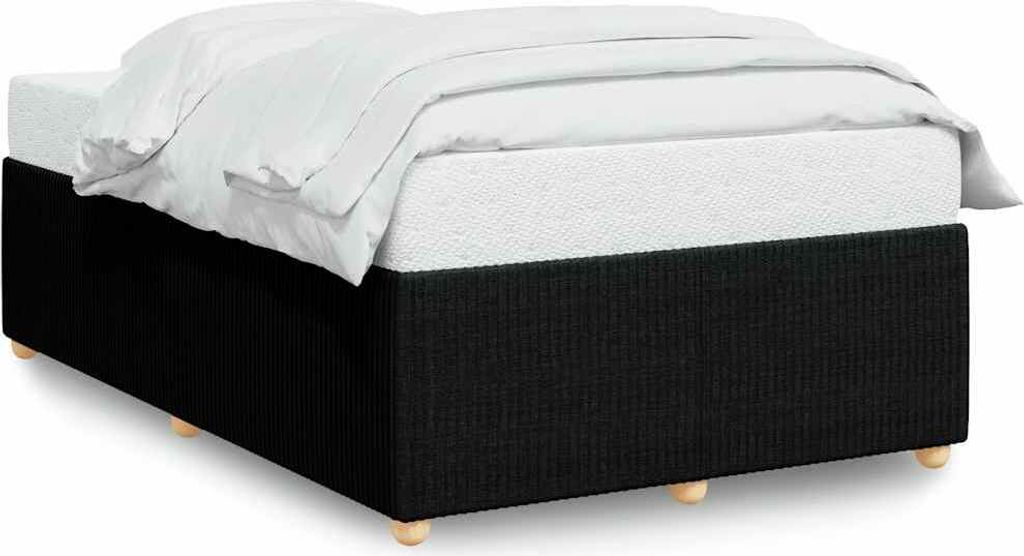 vidaXL Bettgestell ohne Matratze Schwarz 120x200 cm Stoff Produktbild 
