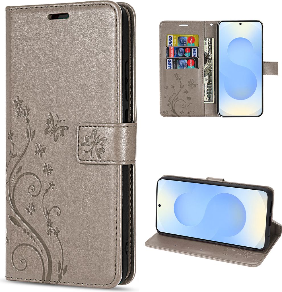 Hülle für Samsung Galaxy S25 Handyhülle Handy Tasche Wallet Produktbild 
