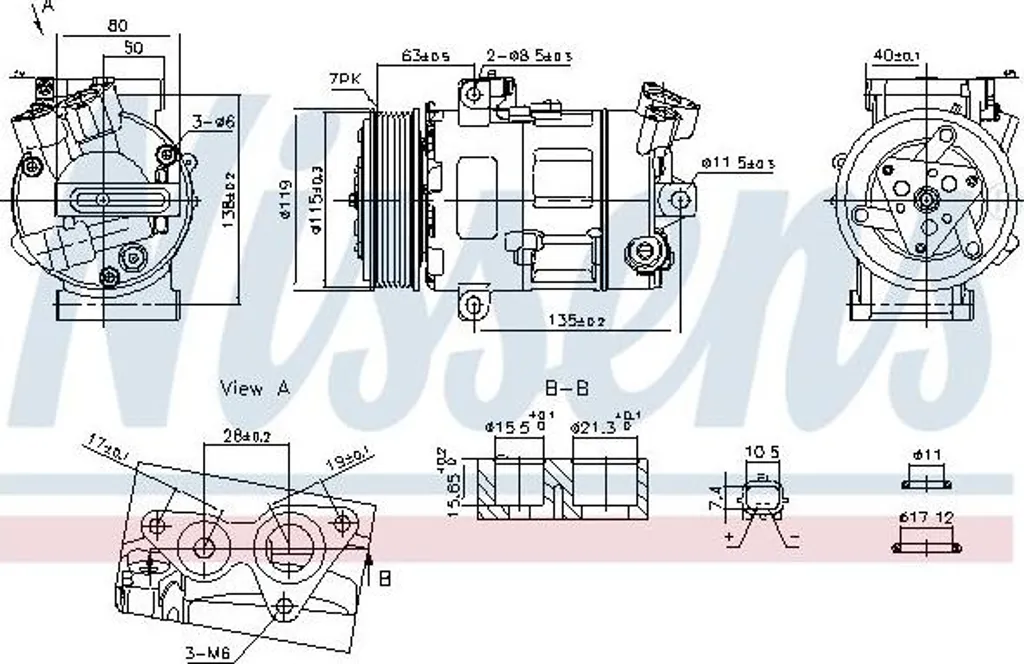 Réparer clim en panne : Compresseur NISSENS 890947 Master Movano Vivaro